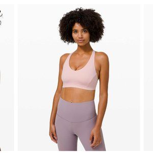 Lululemon Arise Bra C/D Cup Porcelain Pink Size 8